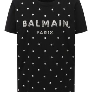 BALMAIN T SHIRT EMBROIDERY