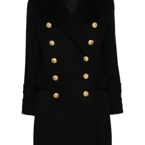 BALMAIN FITTED/CLASSIC BUTTONED COAT