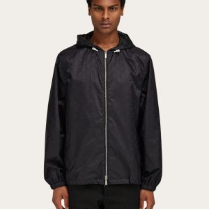 FERRAGAMO RAINCOAT BLACK