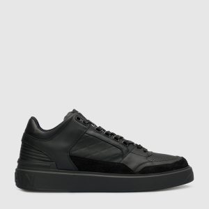 BALMAIN B COURT MID TOP-CUIR DE VEAU