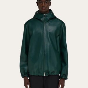 FERRAGAMO NAPPA LEATHER JACKET