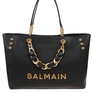 BALMAIN 1945 SOFT CABAS-CUIR DE VEAU