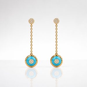 KO00035571/25531BO004/4.45 OR ROSE/DIAMANT  0.16 GVS,TURQUOISE 0.51 BLEU